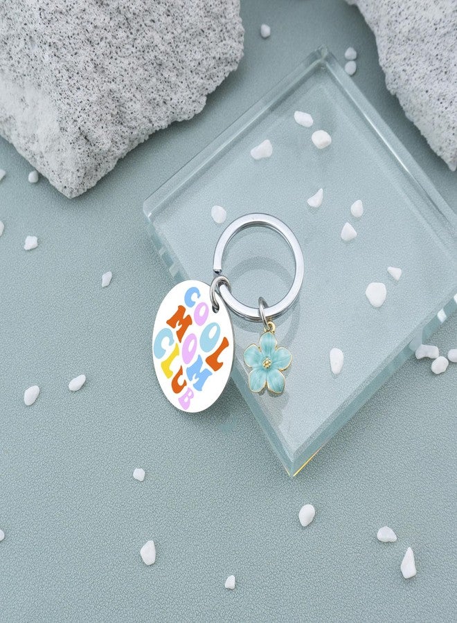AOBIURV Moms Mother's Day Gift Ideas Cool Moms Club Mothers Day Gifts From Daughter New Mom Gifts Keychain Present For Mom From Daughter Birthday Gift Keyring Necklace - Image 5